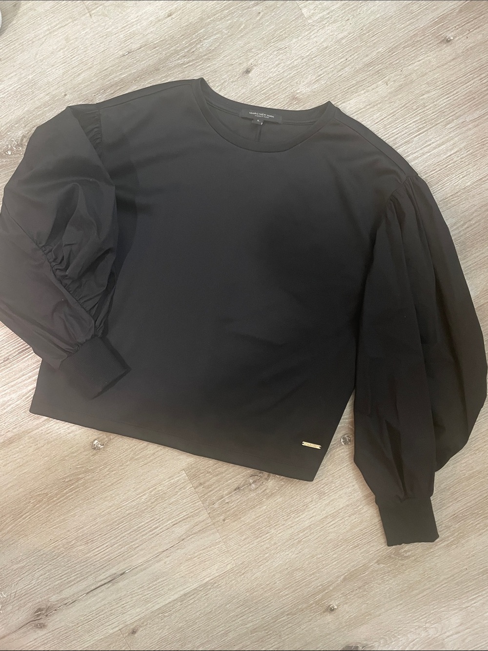 Marc New York Andrew Marc Balloon Sleeve Sweatshirt | Mixed-Media | Medium